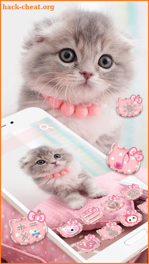 🐱Cute Kitty Cat Launcher Theme Live HD Wallpapers screenshot