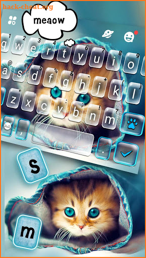 Cute Kitty Keyboard Theme screenshot