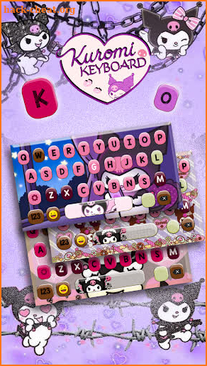 Cute Kuromi Keyboard screenshot