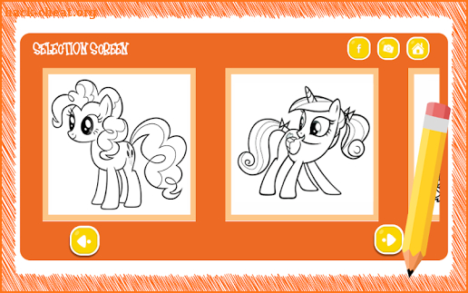 Cute Litle Pony Beautiful - Coloring Book screenshot