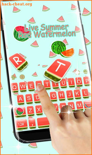 Cute Live Summer Watermelon Keyboard Theme screenshot