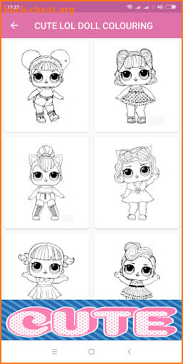 Cute Lol Dolls Coloring Book screenshot