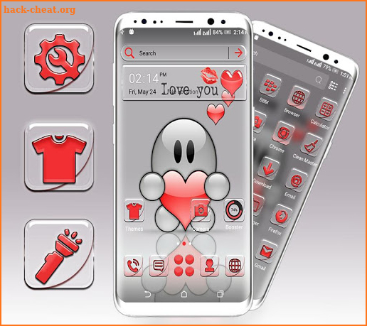 Cute Love You Launcher Theme screenshot