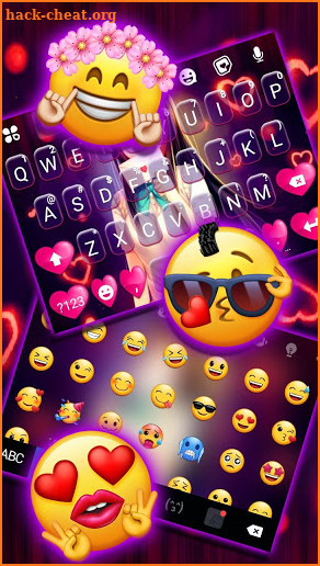 Cute Lovely Girl Keyboard Theme screenshot