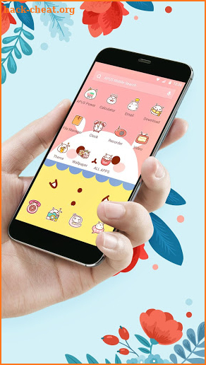 Cute lovely Rabbit-APUS Launcher theme screenshot