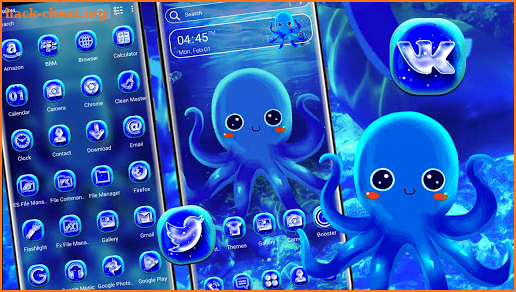 Cute Octopus Theme screenshot