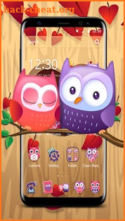 Cute Owl Couple Tree screenshot