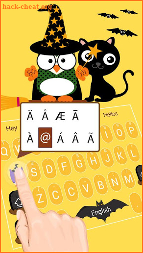 Cute Owl Halloween keyboard screenshot