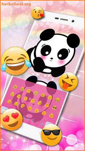 Cute Panda Keyboard screenshot