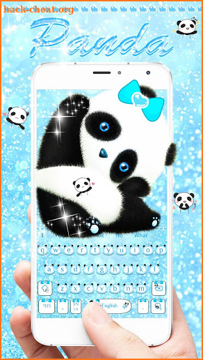 Cute Panda Keyboard Theme screenshot