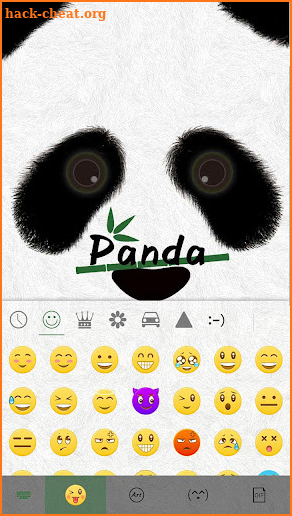 Cute Panda Keyboard Theme screenshot