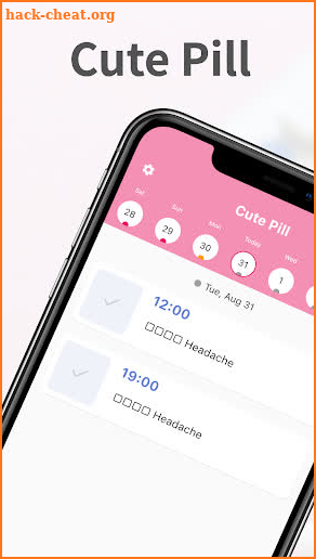 Cute Pill: Medication Reminder screenshot