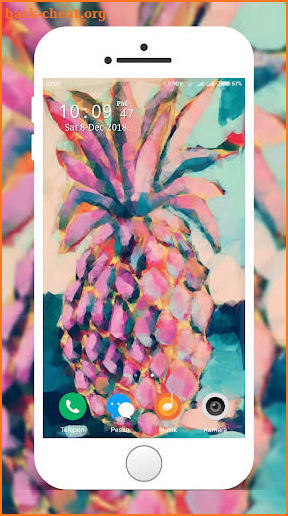 Cute Pineapple Wallpaper screenshot