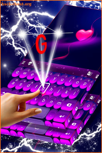 Cute Pink Heart Keyboard screenshot