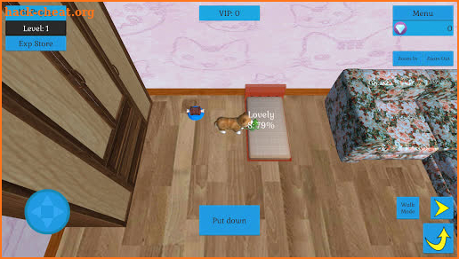 Cute Pocket Cat And Puppy 3D screenshot