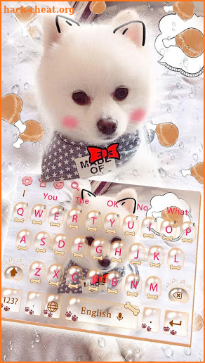 Cute Poppy Dog Keyboard screenshot