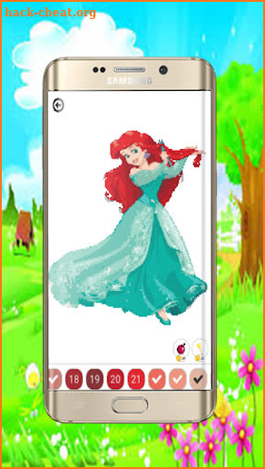 Cute Princess Pixel Art - ColorbyNumber screenshot