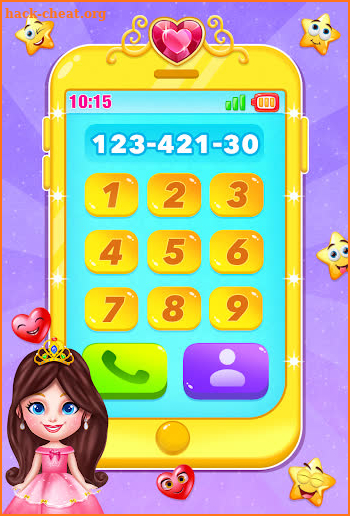 cute princess toy phone game screenshot