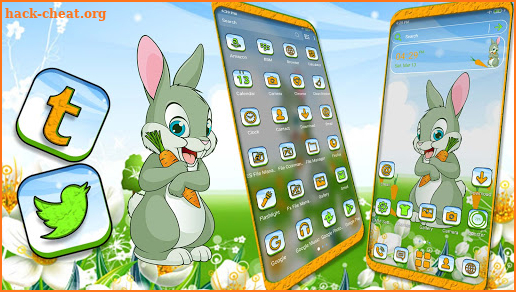 Cute Rabbit Theme screenshot