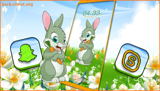 Cute Rabbit Theme screenshot