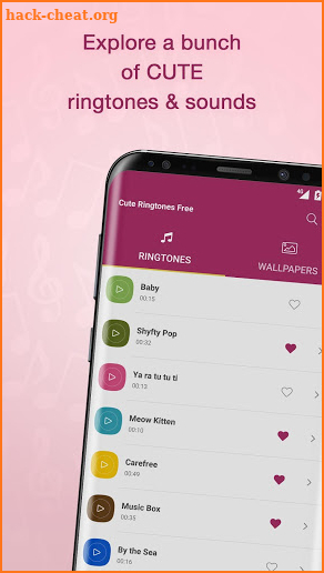 Cute Ringtones Free screenshot