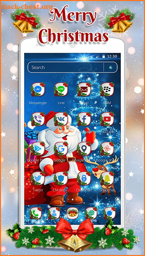 Cute Santa Christmas Theme screenshot