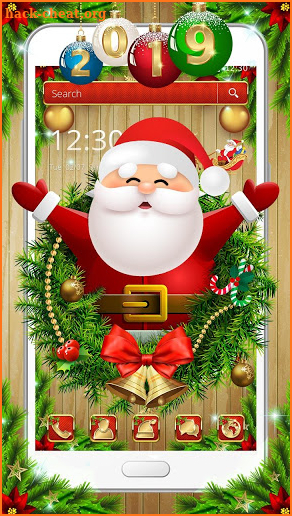 Cute Santa Merry Christmas Theme screenshot