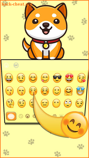 Cute Shiba Inu Doggy Keyboard Theme screenshot