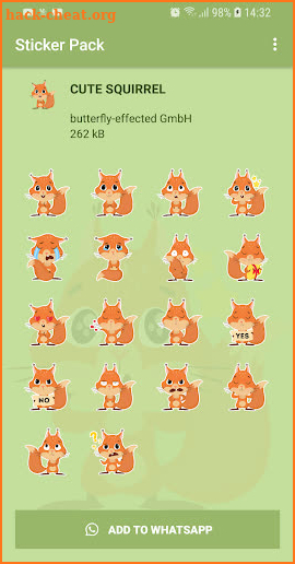 Cute Squirrel Stickers - WAStickerApps screenshot