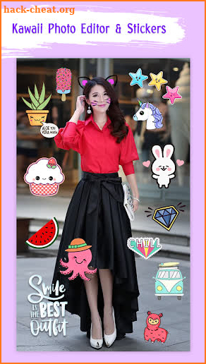 Cute Stickers for Photos : kawaii photo editor screenshot