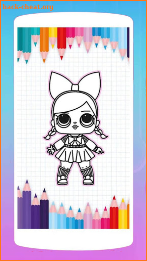 Cute Surprise Dolls Coloring Book Lol screenshot