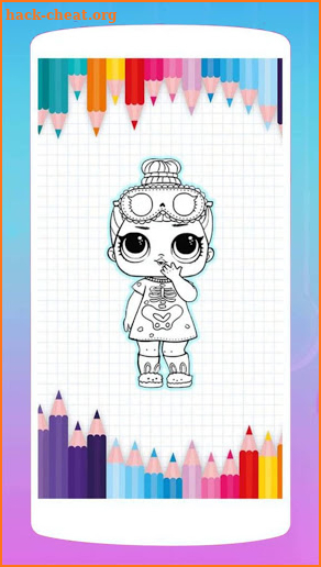 Cute Surprise Dolls Coloring Book Lol screenshot