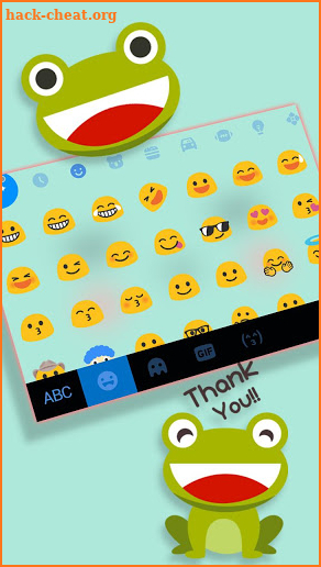 Cute Sweet Face Keyboard Theme screenshot