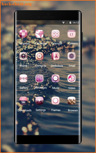 Cute theme mf41 gold sea wave water sunset ocean screenshot