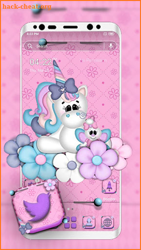 Cute Unicorn Launcher Theme screenshot