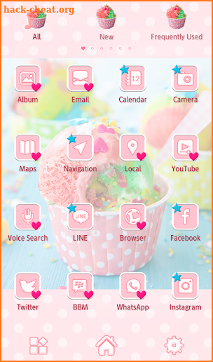 Cute Wallpaper Colorful Ice Cream Theme screenshot