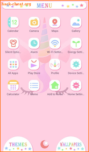 Cute Wallpaper Fairy Tale Unicorn Face Theme screenshot