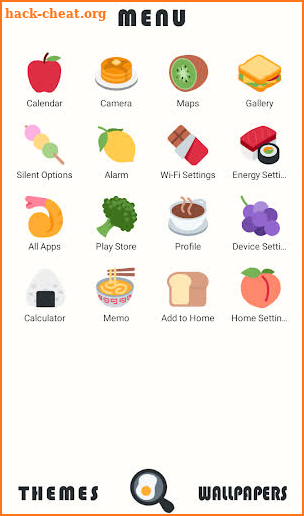 Cute Wallpaper Food Icon Theme screenshot