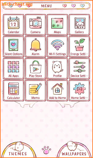 Cute Wallpaper Friendly Round-Cats Theme screenshot