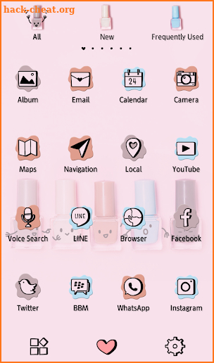 Cute Wallpaper Nail Polish Friends Theme screenshot