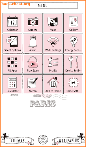 Cute Wallpaper Paris Love Theme screenshot