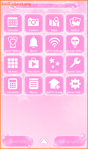 Cute Wallpaper Pink Star Theme screenshot