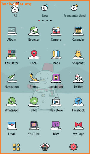 Cute Wallpaper Snowman and Friends Theme screenshot