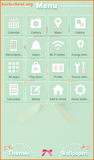 Cute Wallpaper Triple Ribbon Theme screenshot