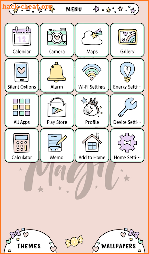 Cute Wallpaper Unicorn Magic Theme screenshot