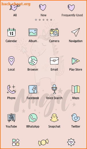 Cute Wallpaper Unicorn Magic Theme screenshot