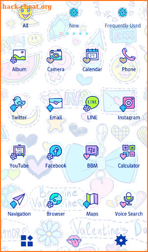 Cute Wallpaper Whimsical Stickers Theme screenshot