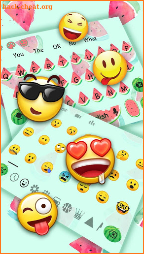 Cute Watermelon keyboard screenshot