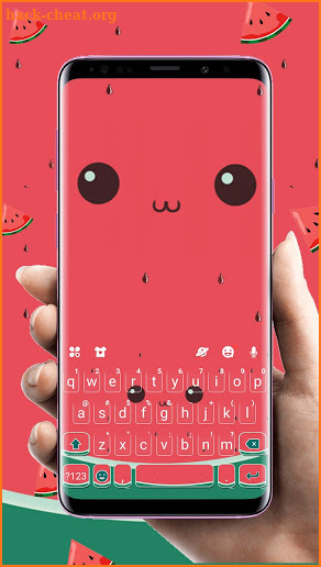 Cute Watermelon Keyboard Theme screenshot