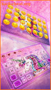 Cuteness Rainbow Unicorn Keyboard screenshot